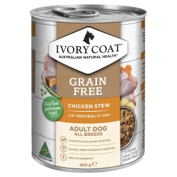 Ivory Coat Grain Free Wet Dog Food Chicken Stew