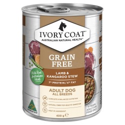 Ivory Coat Grain Free Wet Dog Food Lamb & Kangaroo Stew