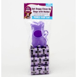 Pet Basic Original 3pk Doggy Clean Up Bags with Holder