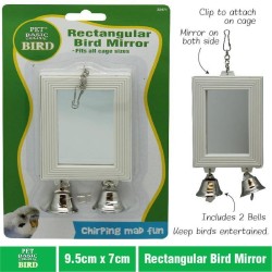 Pet Basic Original Rectangular Bird Mirror