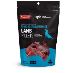 Prime100 spt Lamb Fillets Dog Treats 100g