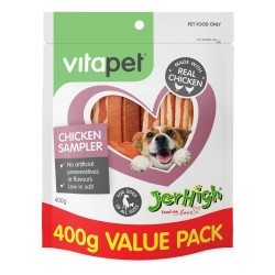 Vitapet Jerhigh Variety Pack Chicken Sampler 400g
