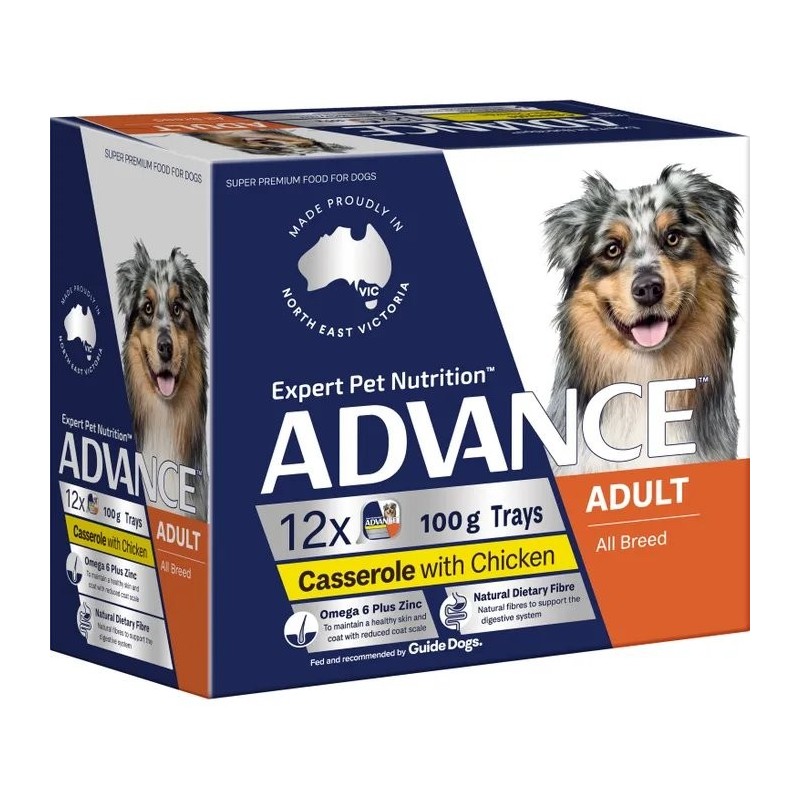 ADVANCE Wet Adult Dog Chicken 100g x 12