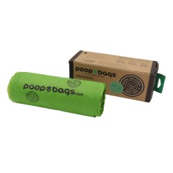 Poop Bags Green Single Bulk Roll 300pk