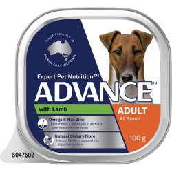 ADVANCE Wet Adult Dog Food with Lamb 100gx12