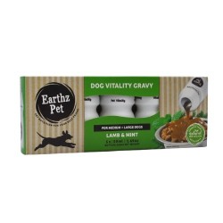 [CHECK FLAVOURS!] Earthz Pet Lamb & Mint Vitality Gravy for Medium/Large Dogs (5x50mL)