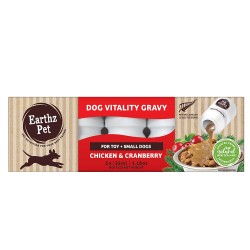 Earthz Pet Chicken & Cranberry Vitality Gravy for Toy/Small Dogs (5x35mL)