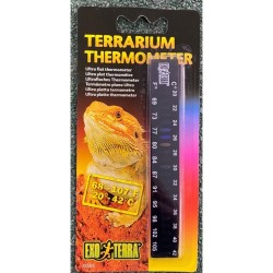 Exo Terra Thermometer Wide Range Horizontal Liquid Crystal (Reptile/Aquarium)