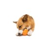 West Paw Toppl Treat Dispensing Wobbling Dog Toy & Food Bowl Orange