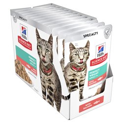 Hill's Science Diet Adult Perfect Weight Salmon Wet Cat Food Pouches
