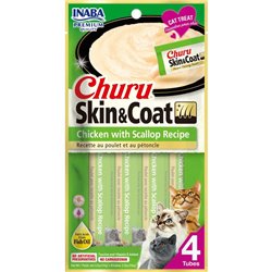 Inaba Churu Skin && Coat Chicken & Scallop 56g