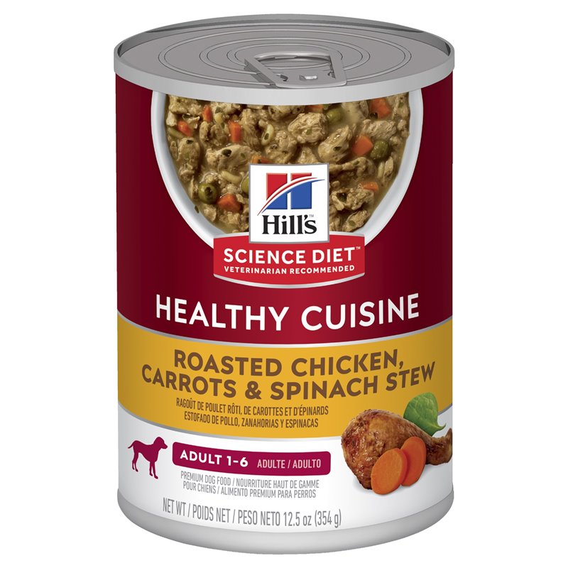 Hill's Science Diet Adult Healthy Cuisine Chicken & Carrort Stew Canned Wet Dog Food