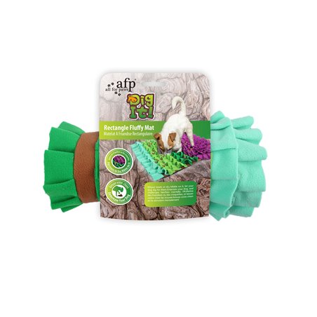 All For Paws Dig It Play & Treat Rectangle Fluffy Snuffle Mat for Dogs