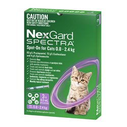 NexGard SPECTRA for Cats 0.8-2.4kg Purple