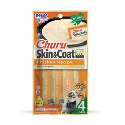 Inaba Churu Skin & Coat Chicken Recipe 4pk