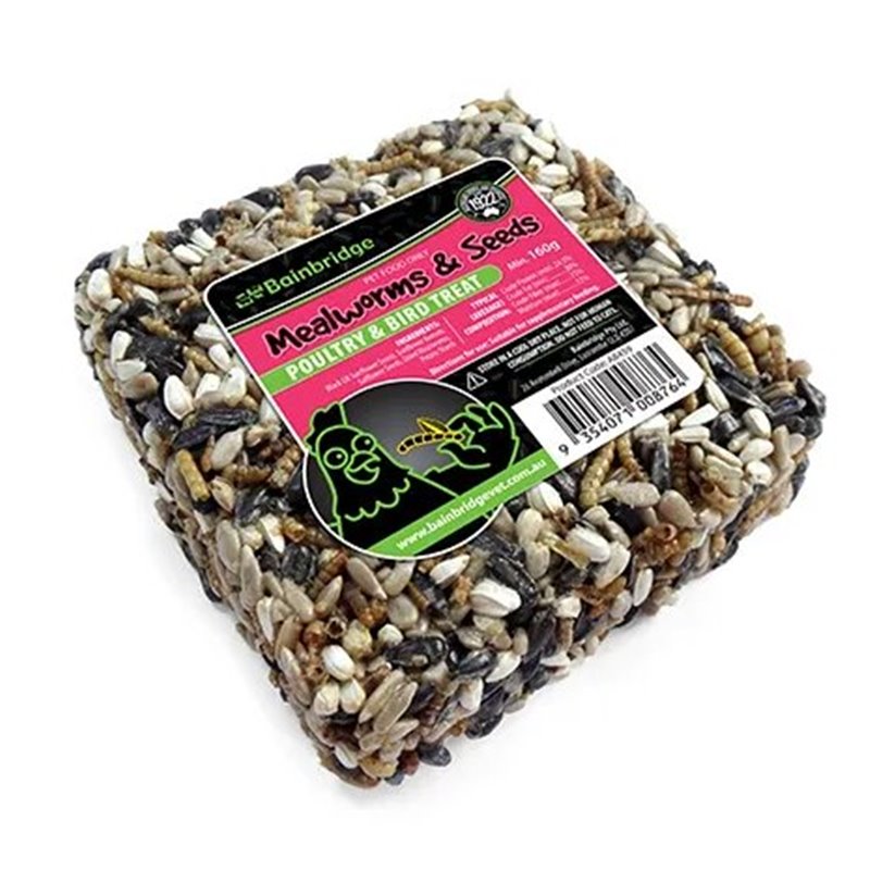 Bainbridge Treat Block Mealworms & Seeds