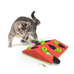 Nina Ottosson Puzzle & Play Melon Madness Treat Dispensing Cat Toy - Pink