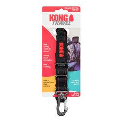 KONG Travel Deluxe Swivel Tether Adjustable Seat Belt Clip for Dogs