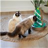 Kazoo Cat Christmas Tree Cardboard Scratcher & Ball Game