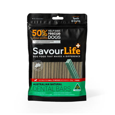 SavourLife Dental Bars For Sml/Med Dog (8 Pack)