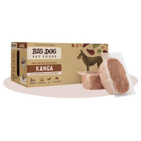 Big Dog Kangaroo Raw Dog Food (12x250g/3kg)