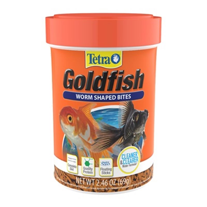 Tetra Goldfish Worm Shaped Bites 69g