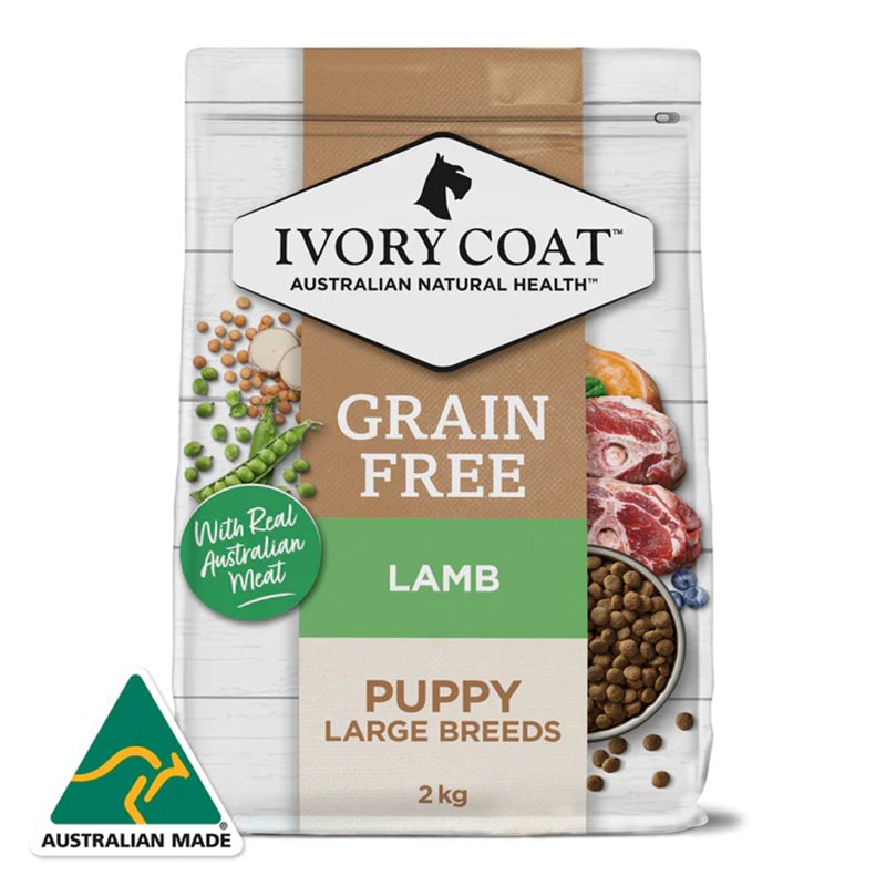 Ivory Coat Grain Free Large Breed Dry Puppy Food Lamb