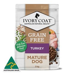 Ivory Coat Grain Free Senior Dry Dog Food Turkey