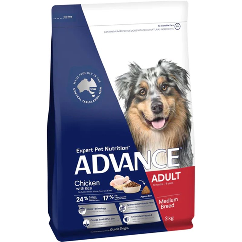 Advance Medium Adult Chicken with Rice Dry Dog Food