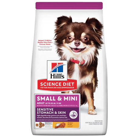 Hill's Science Diet Adult Sensitive Stomach & Skin Small & Mini Chicken Recipe Dry Dog Food