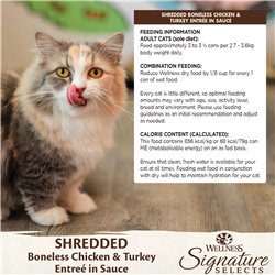 Wellness Core Signature Selects for Cats Shredded Boneless Chicken & Turkey Entree in Sauce