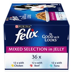 Felix Adult As Good As It Looks Mixed Selection in Jelly 36 x 85g