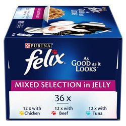 Felix Adult As Good As It Looks Mixed Selection in Jelly 36 x 85g
