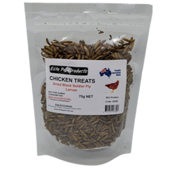 Elite Pet Products Chicken Treats Dried Black Soldier Fly Larvae