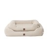 Indie & Scout Pet Boucle Bolster Stone Pet Bed