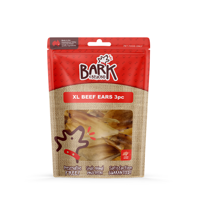 Bark & Beyond XL Beef Ears 3pc