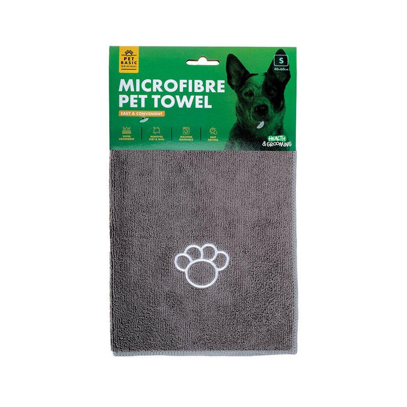 DGG Microfibre Dog Towel Grey