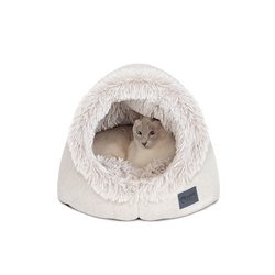 Superior Pet Goods Calming Pet Dome Aspen Faux Fur