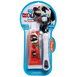Ezdog Triple Pet Tooth Brush & Paste for Large Breed