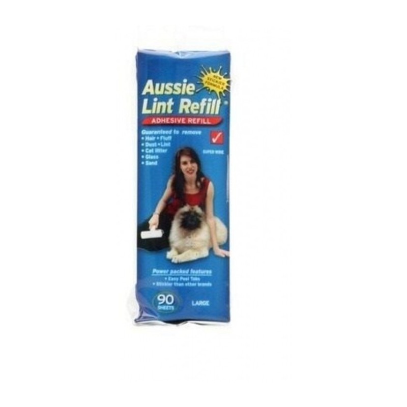 Aussie Lint Roller Refill Large Pet Hair Fur Lint Remover