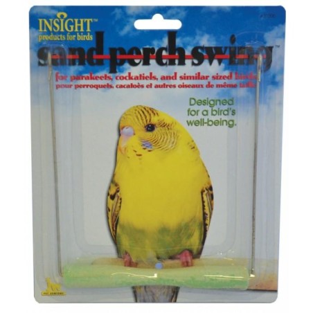 JW Insight Sand Perch Bird Swing Small (16cm H x 14cm W)