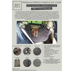 ZeeZ Car Seat Cover Hammock Premium Waterproof  140 x 142cm
