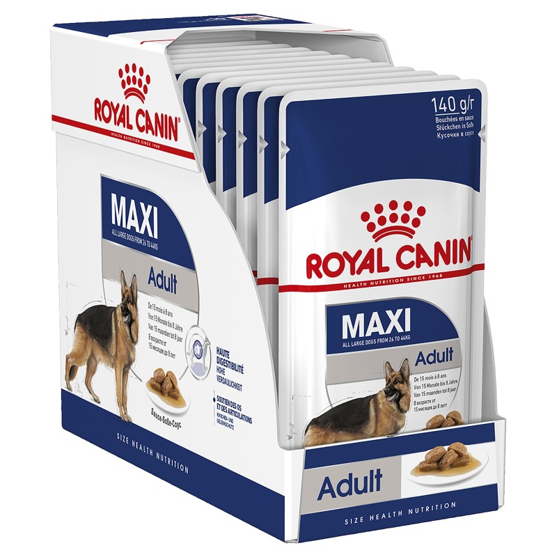 Royal Canin Maxi Adult Gravy 140g x 10