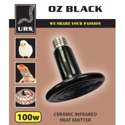 URS OZ Black Ceramic Heat Globe 100W