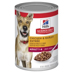 Hill's Science Diet Adult Chicken & Barley Entree Canned Dog Food