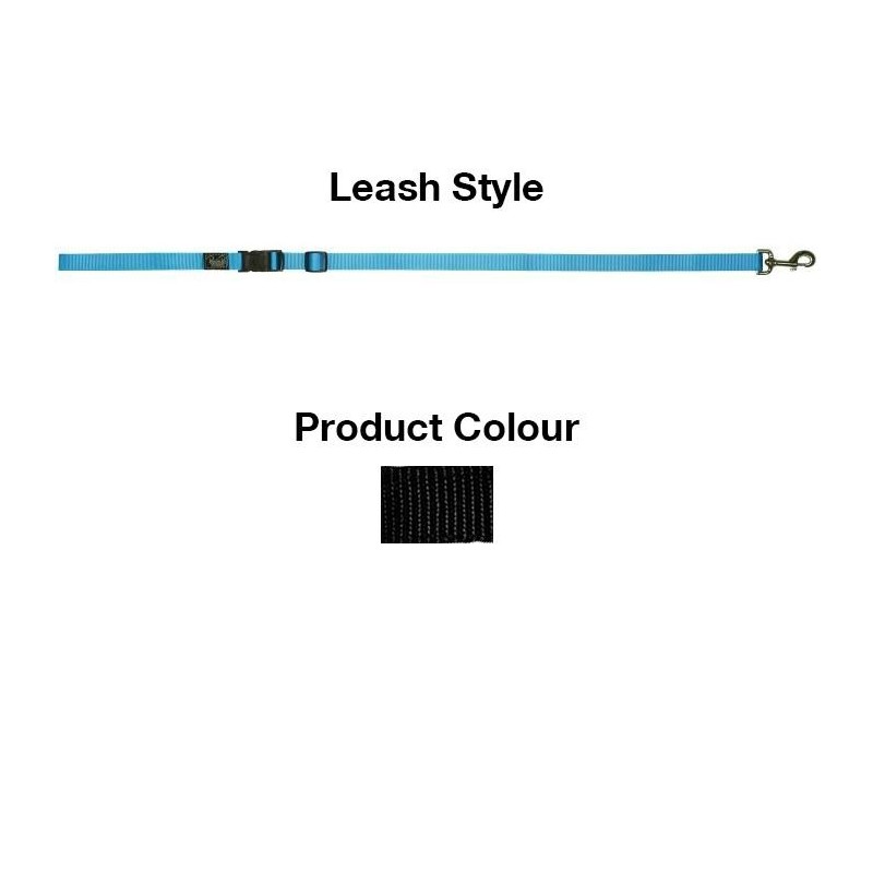 Prestige 3/8" Adjustable Leash 3' to 5'6" Black