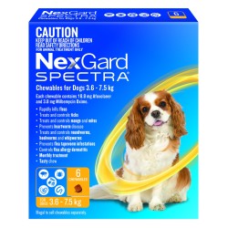 NexGard SPECTRA for Dogs 3.6 - 7.5kg YELLOW