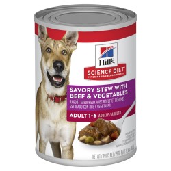 Hill's Science Diet Adult Savory Stew Beef & Vegetables Canned Dog Food