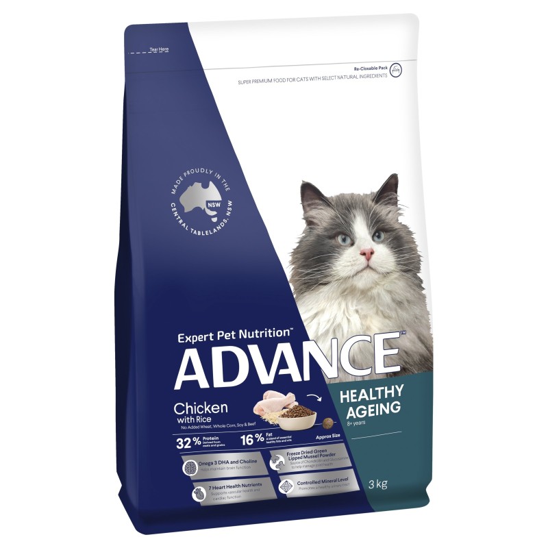 Advance Healthy Ageing Chicken with Rice Dry Cat Food