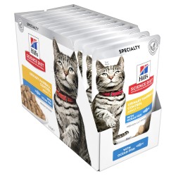 Hill's Science Diet Adult Urinary Hairball Control Ocean Fish Wet Cat Food Pouches